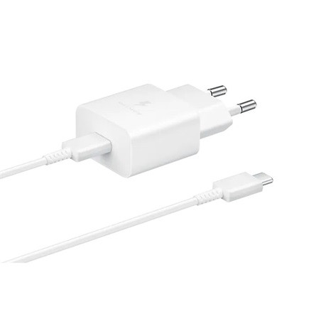 Samsung EP-T1510X 15W univerzális hálózati töltő adapter fehér (+1m USB-C/C kábel)
