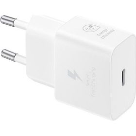   SAMSUNG hálózati töltő Type-C aljzat 25W, PD gyorstöltő, FEHÉR