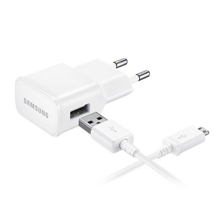 SAMSUNG hálózati töltő USB aljzat 15W, 150cm kábel, FEHÉR