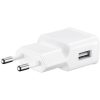 SAMSUNG hálózati töltő USB aljzat gyorstöltő + ECB-DU4EWE microUSB kábel FEHÉR