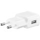 SAMSUNG hálózati töltő USB aljzat gyorstöltő + ECB-DU4EWE microUSB kábel FEHÉR