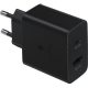 SAMSUNG hálózati töltő USB+Type-C aljzat 35W, PD gyorstöltő 3.0, FEKETE