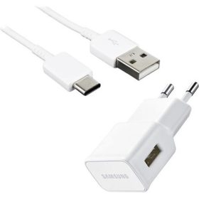   SAMSUNG hálózati töltő USB aljzat 8W + Type-C kábel FEHÉR