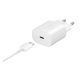 SAMSUNG hálózati töltő Type-C aljzat 25W, PD gyorstöltő 3.0 + EP-DA905BWE Type-C kábel, FEHÉR