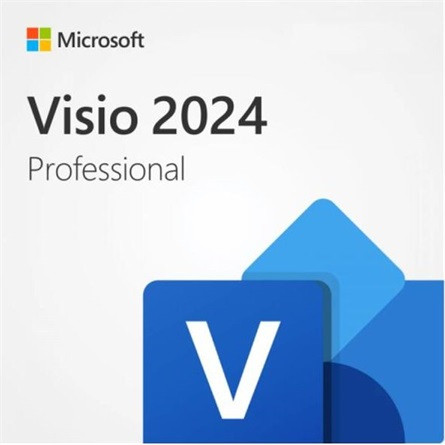 Microsoft MS ESD Microsoft Visio Professional 2024 All Languages Online Product Key License 1 License Downloadable Click to Run ES