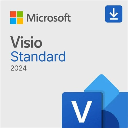 Microsoft MS ESD Visio Standard 2024 All Languages Online Product Key License 1 License Downloadable Click to Run ESD NR