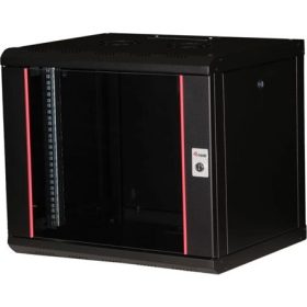   Equip Fali Rackszekrény - EPM-09-6045-B-CBAA (19", 9U, 600x450mm, előre szerelt, fekete)