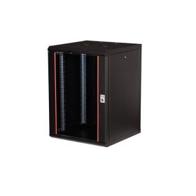   Equip Fali Rackszekrény - EPM-16-6045-G-CBAA (19", 16U, 600x600mm, előre szerelt, fekete)