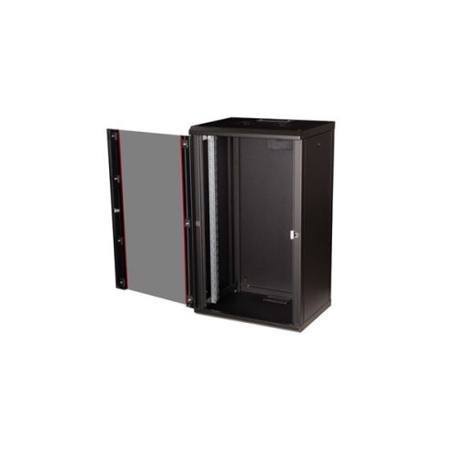 Equip Fali Rackszekrény - EPM-20-6045-B-CBAA (19", 20U, 600x450mm, előre szerelt, fekete)