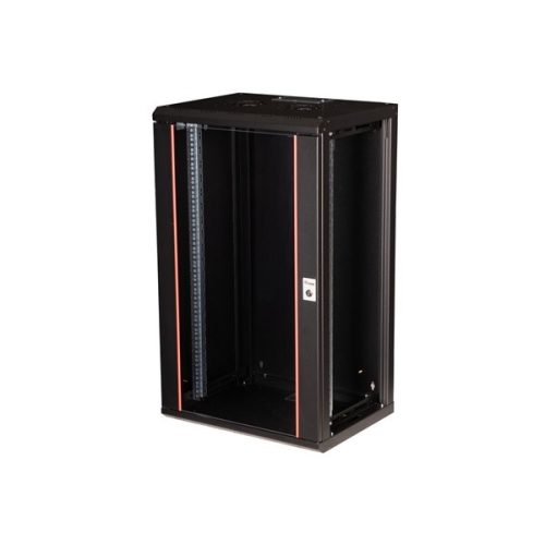 Equip Fali Rackszekrény - EPM-20-6045-B-CBAA (19", 20U, 600x450mm, előre szerelt, fekete)