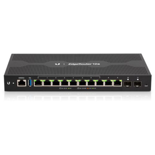 Ubiquiti ER-12P EdgeRouter 12 ER-12P - 10x Gigabit Router 24V PoE on all RJ45 2x SFP