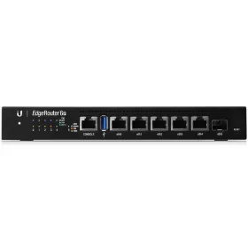   Ubiquiti EdgeRouter 6-Port with PoE (5x Gigabit RJ45 PoE, 1x Gigabit SFP), fanless