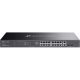 TP-Link Switch Menedzselhető PoE - ES220GMP (Omada; 18x 1Gbps + 2x 1Gbps combo port; 16x af/at PoE+ port; 250W)
