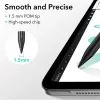 ESR Stylus Pen aktív toll rajzoláshoz, jegyzethez, 2018 után kiadott Apple iPad Air, iPad Mini (A17), iPad Pro, fekete