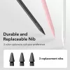 ESR Stylus Pen aktív toll rajzoláshoz, jegyzethez, 2018 után kiadott Apple iPad Air, iPad Mini (A17), iPad Pro, fekete