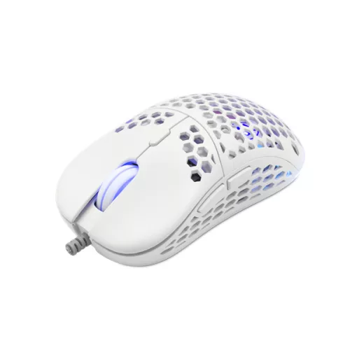 ESHARK NAGINATA-W gamer/esport egér, fehér