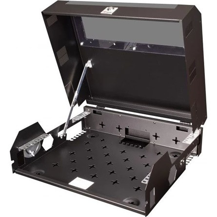 Equip Fali Rackszekrény - ESF-05-B (19", 5U, 500x475mm, előre szerelt, fekete)