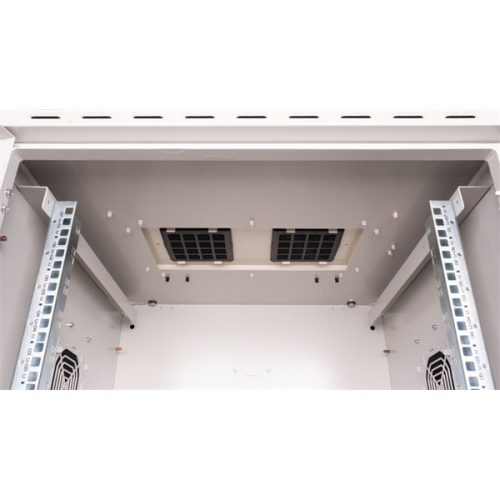 Equip Kültéri Fali Rackszekrény - ESO-07-6060-G (19", 7U, 600x600mm, előre szerelt, szürke)