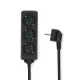 Nedis ESOC315F1BK 3 aljzatos elosztó, 1.5 m, 3680 W, 16 A, H05VV-F 3G1,5mm2