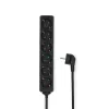 Nedis ESOC630F1BK 6 aljzatos elosztó, 3 m, 3680 W, 16 A, fekete
