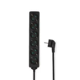   Nedis ESOC630F1BK 6 aljzatos elosztó, 3 m, 3680 W, 16 A, fekete