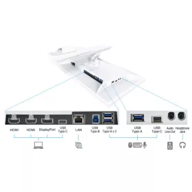 EIZO 32" EV3240X-WT EcoView 4K UHD monitor, fehér