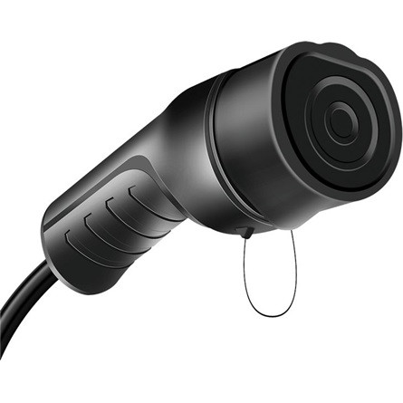 Logilink EV töltőkábel, Type 2, 3 fázis, spirál, 32 A, 22 kW, táskával, 5 m