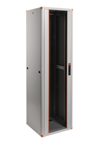 Legrand Rackszekrény - 19" fali kivitel (9U, 495x600x600, szürke,egyrekeszes, üvegajtós, készre szerelt, max.65 kg)