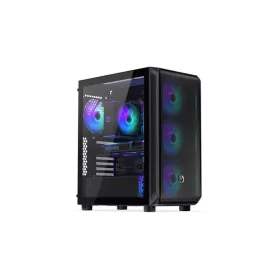   Endorfy Számítógépház - Arx 500 ARGB (ATX /micro ATX/ITX, 1xUSB-C, 2xUSB3.0, 4x14cm LED ventilátor, ablakos, fekete)