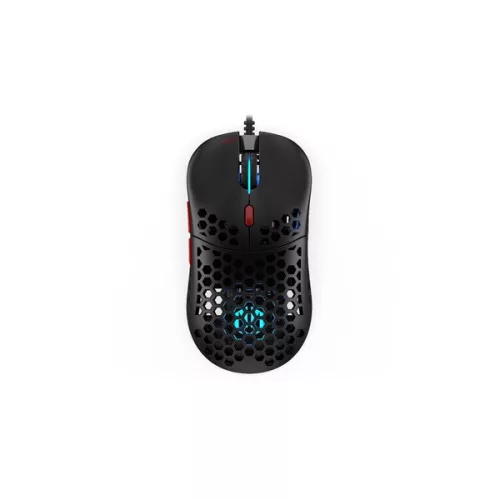 Endorfy Egér - LIX Plus (Honeycomb, 19 000 DPI, ARGB, PixArt chip, optikai, 1,8m, fekete)