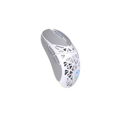 Endorfy Wireless Egér - LIV Plus Onyx White (Honeycomb, 26 000 DPI, ARGB, PixArt PAW3395, optikai, fehér) + dokkoló