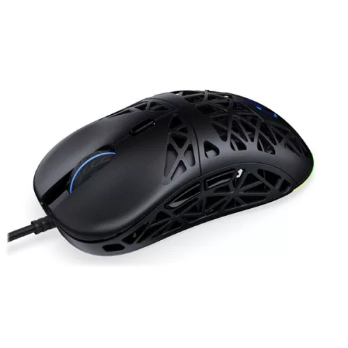 Endorfy Egér - LIV (Honeycomb, 8000 DPI, ARGB, PixArt PAW3311, optikai, 1,8m, fekete)
