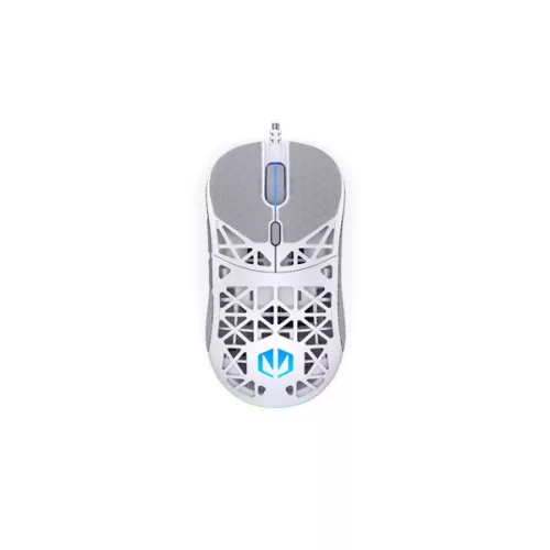 Endorfy Egér - LIV Onyx White (Honeycomb, 8000 DPI, ARGB, PixArt PAW3311, optikai, 1,8m, fehér)