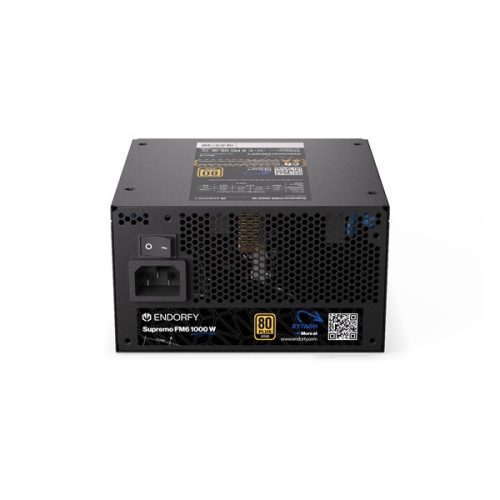 ENDORFY Tápegység Supremo FM6 1000W, 12cm, 20+4, Aktív PFC 80+ Gold moduláris Gen 5.1