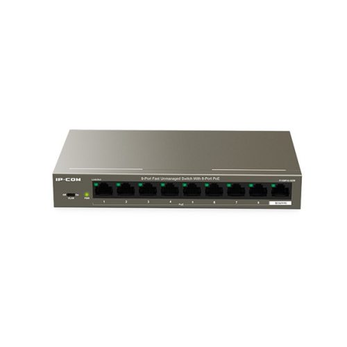 IP-COM Switch PoE - F1109P-8-63W (9x100Mbps; 8 af/at PoE port; 58W)