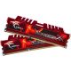 G-SKILL RipjawsX 16GB 1600MT/s DDR3 memória CL10 Kit of 2 piros