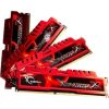 G-SKILL RipjawsX 32GB 1600MT/s DDR3 memória CL10 Kit of 4 piros