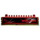 G-SKILL Ripjaws 4GB 1600MT/s DDR3 memória CL9 piros