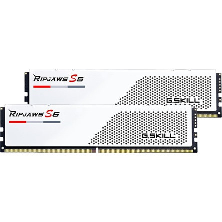 G-SKILL Ripjaws S5 32GB 5200MT/s DDR5 memória CL40 Kit of 2 fehér