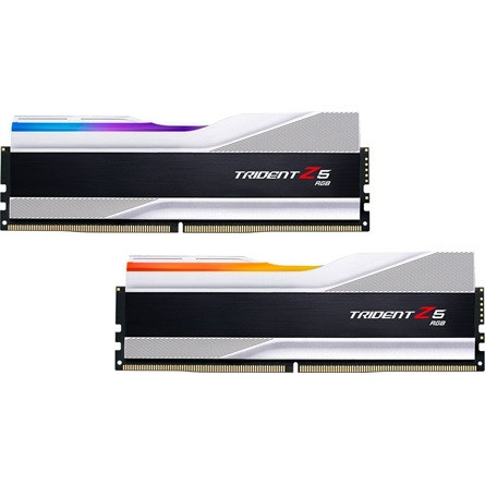 G-SKILL Trident Z5 RGB 64GB 6000MT/s DDR5 memória CL32 Kit of 2 ezüst RGB