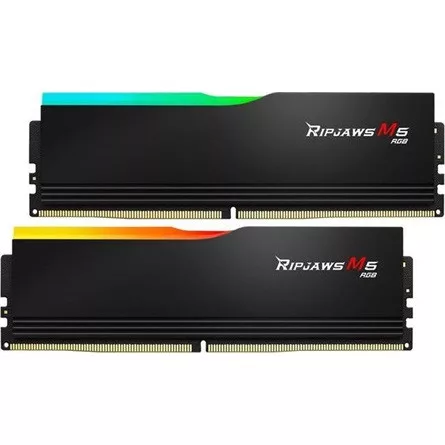 G-SKILL Ripjaws M5 RGB 96GB 6400MT/s DDR5 memória CL32 Kit of 2 fekete RGB