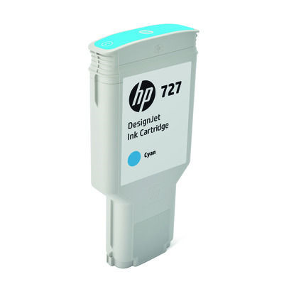 HP 727 ciánkék DesignJet tintapatron, 300 ml