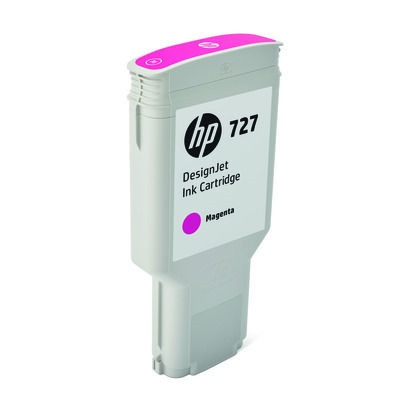 HP 727 bíbor DesignJet tintapatron, 300 ml