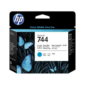 HP 744 fotófekete/ciánkék DesignJet nyomtatófej