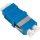 Logilink Száloptikai adapter LC Duplex, 12 darabos, perem nélkül, kék (OS2)
