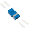 Logilink Száloptikai adapter LC Duplex, 12 darabos, perem nélkül, kék (OS2)