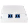Logilink Száloptikai adapter LC Duplex, 12 darabos, perem nélkül, kék (OS2)