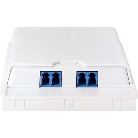 Logilink Száloptikai adapter LC Duplex, 12 darabos, perem nélkül, kék (OS2)