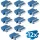 Logilink Száloptikai adapter LC Quad, 12 darabos, peremes, kék (OS2)