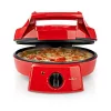 Nedis FCPM100FRD pizza- és grillsütő ,30 cm ,Állítható hőmérséklet-szabályozás ,1800 W